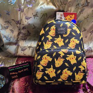 Loungefly Pokemon Pikachu All-Over Print (AOP) Mini Backpack